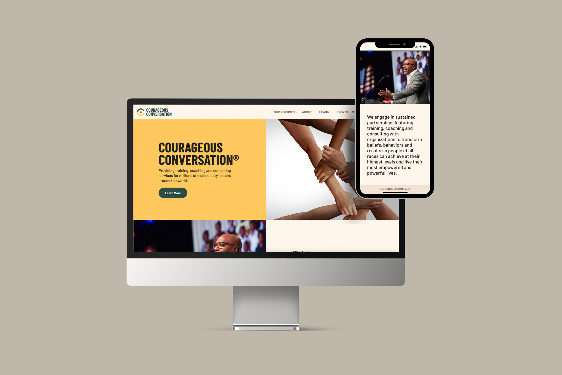 Community Symbol Website Design - Courageous Conversation